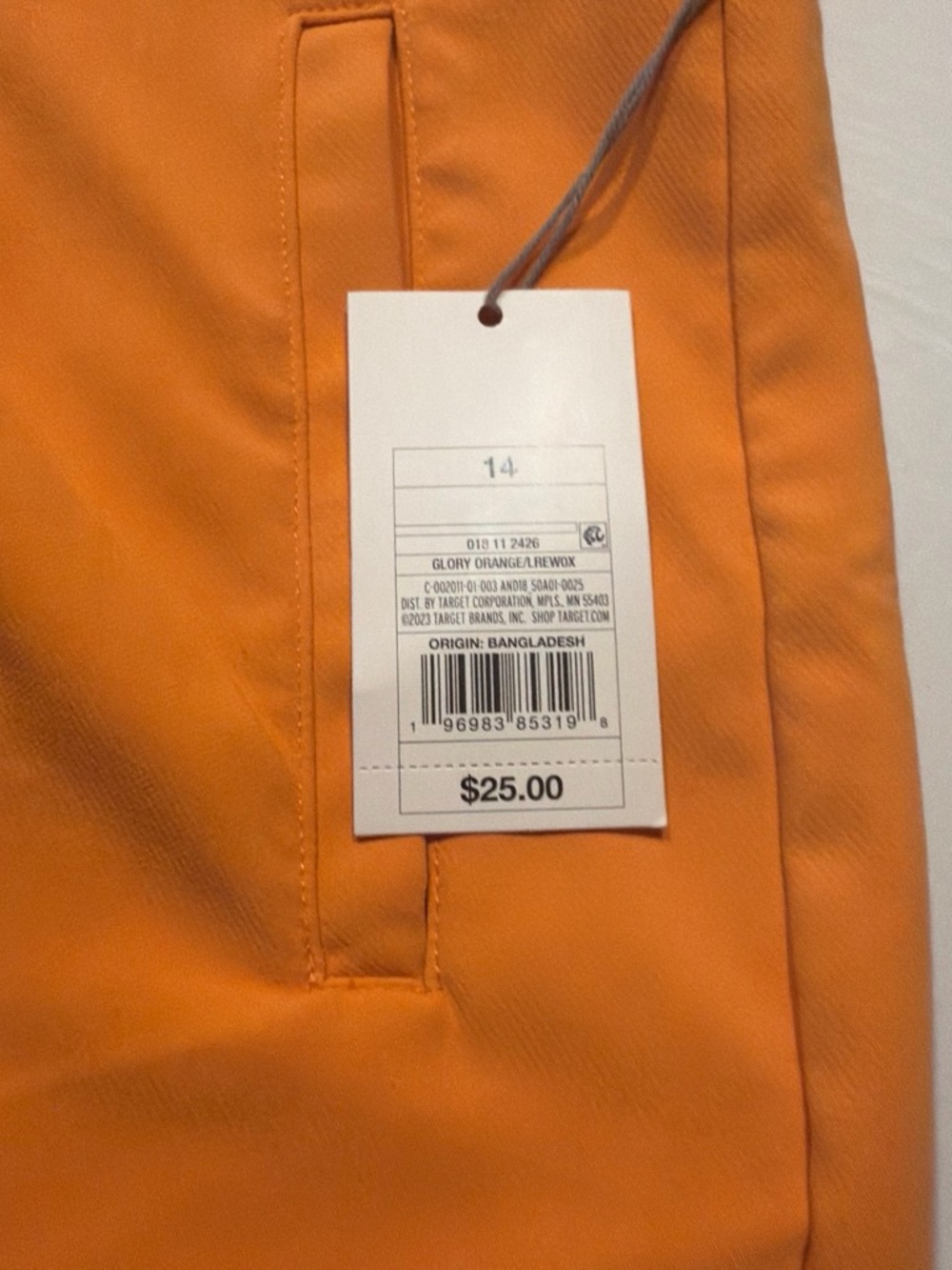 a new day Orange Mini Skirt